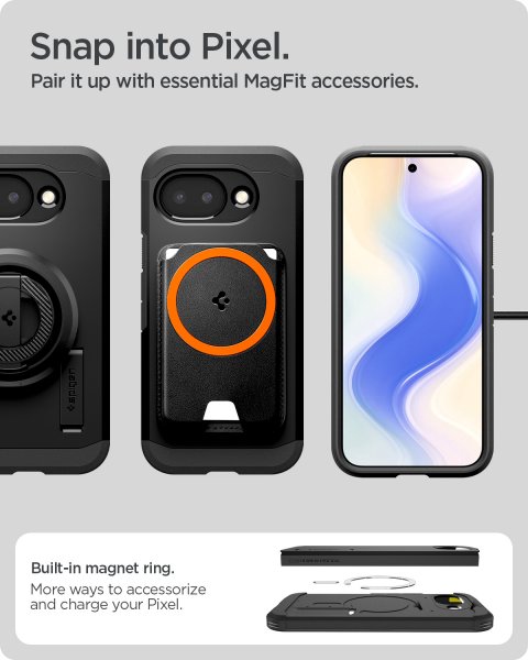 Spigen Google Pixel 10a Cover Tough Armor MagFit Sort
