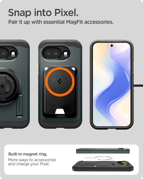 Spigen Google Pixel 10a Cover Tough Armor MagFit Abyss Green