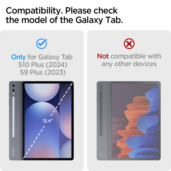 Spigen Samsung Galaxy Tab S9 Plus/Galaxy Tab S10 Plus Cover Robust Armor Pro Sort