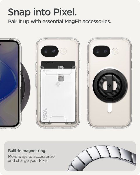 Spigen Google Pixel 10a Cover Ultra Hybrid MagFit Clear White