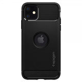 Spigen iPhone 11 Cover Rugged Armor Mat Sort