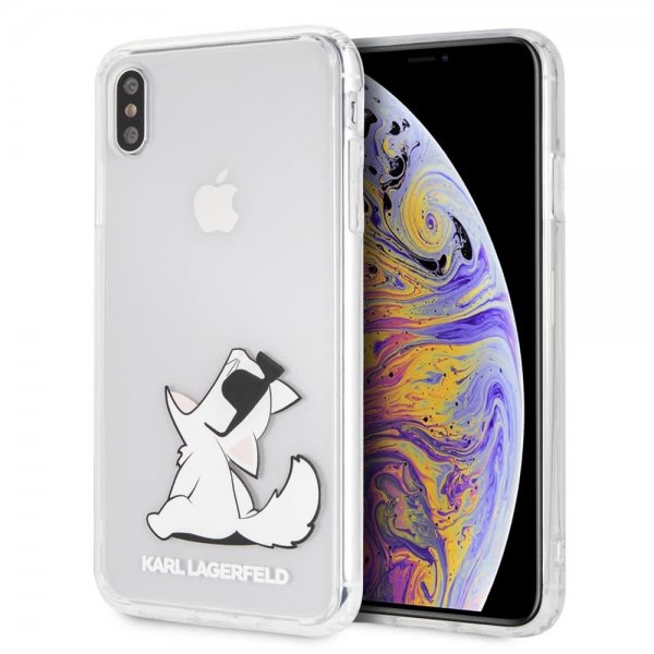 Karl Lagerfeld iPhone Xs Max Cover Fun Choupette Transparent