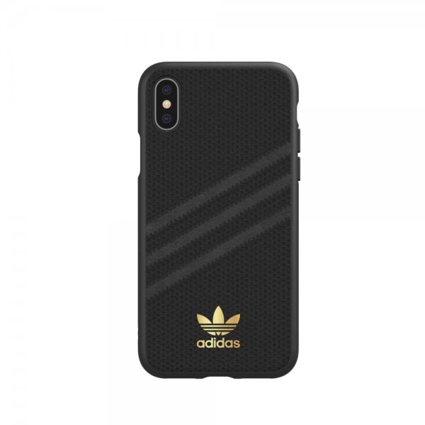 Adidas iPhone X/Xs Cover OR 3 Stripes Snap Case PU SS19 Sort