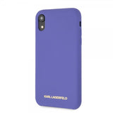 Karl Lagerfeld iPhone Xr Cover Silikone Lagerfeld Guld Logo Lilla