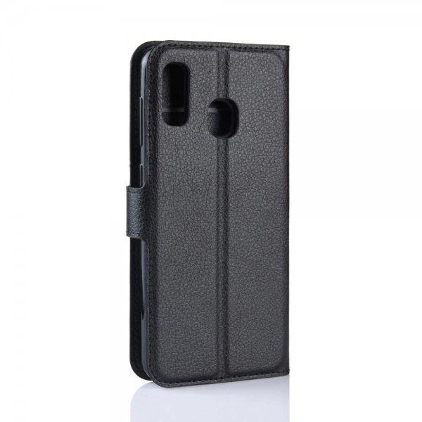 Samsung Galaxy A20E Etui Litchi Sort