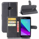 Samsung Galaxy Xcover 4/4S Etui Litchi Sort
