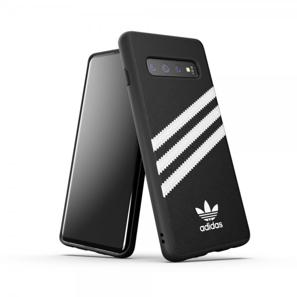 Adidas Samsung Galaxy S10 Cover OR Moulded Case PU SS19 Sort Hvid