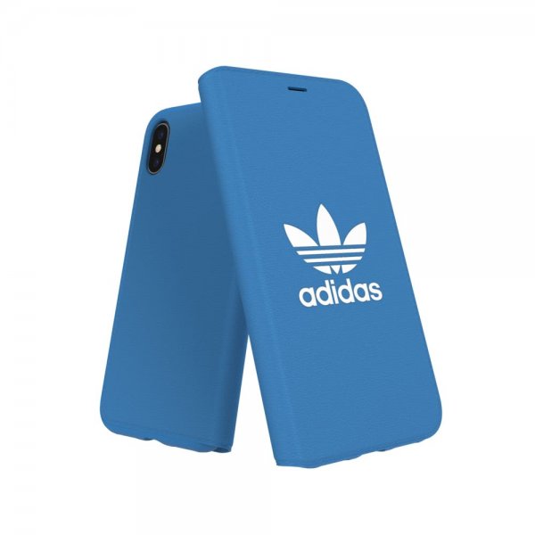 Adidas iPhone X/Xs Cover OR Booklet Case FW19 Bluebird White