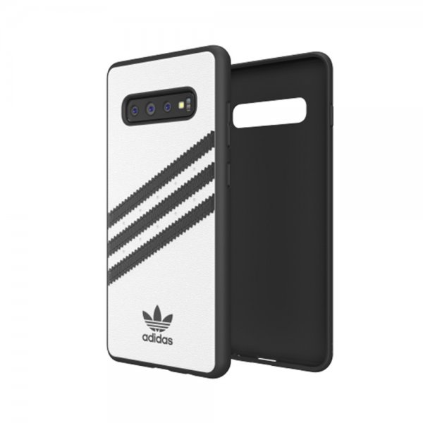 Adidas Samsung Galaxy S10 Plus Cover OR Moulded Case PU SS19 Hvid Sort