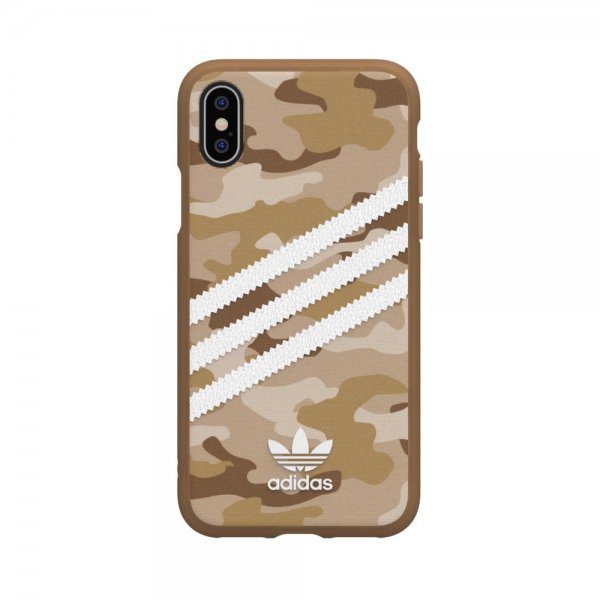 Adidas iPhone X/Xs Cover ELLER 3-Stripes Snap Case Camo FW19 Raw Gold