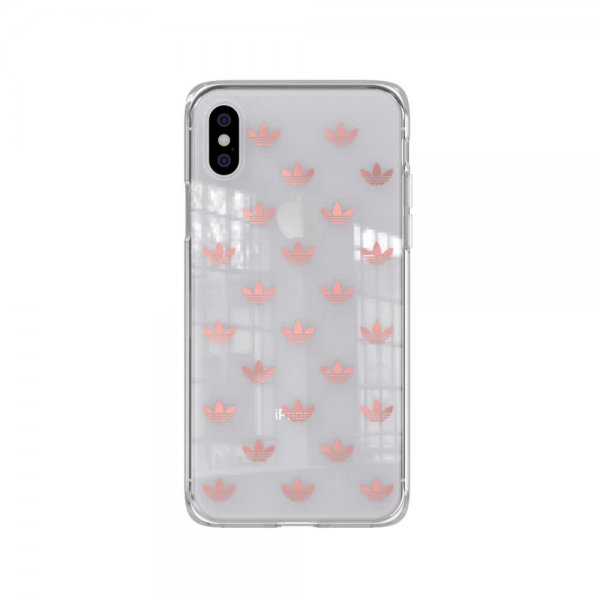 Adidas iPhone X/Xs Cover OR Snap Case Entry SS19 Klar Roseguld