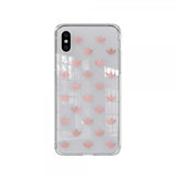 Adidas iPhone X/Xs Cover OR Snap Case Entry SS19 Klar Roseguld