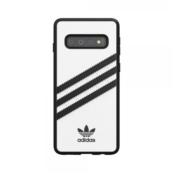 Adidas Samsung Galaxy S10 Cover OR Moulded Case PU SS19 Hvid Sort