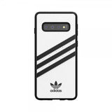 Adidas Samsung Galaxy S10 Cover OR Moulded Case PU SS19 Hvid Sort