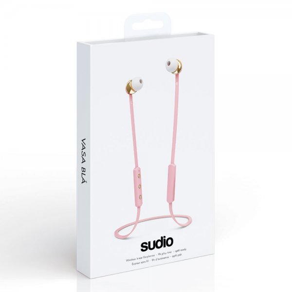 Sudio Vasa Blå Trådløse In-Ear Høretelefoner Lyserød