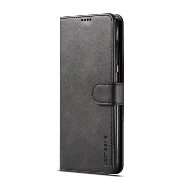 Lc.Imeeke Samsung Galaxy A20E Pung Etui Kortlomme Standfunktion Sort