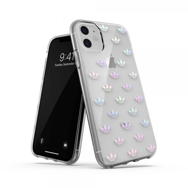 Adidas iPhone 11 Cover Snap Case ENTRY FW19 Transparent Silver