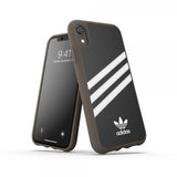 Adidas iPhone Xr Cover OR 3 Stripes Snap Case PU SS19 Sort Hvid