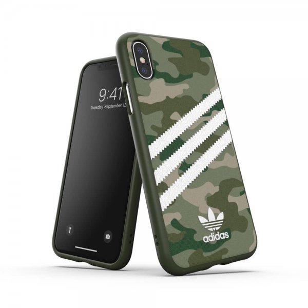 Adidas iPhone X/Xs Cover OR Moulded Case Camo FW19 Raw Green