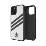 Adidas iPhone 11 Pro Cover ELLER 3 Stripes Snap Case PU FW19 Hvid Sort