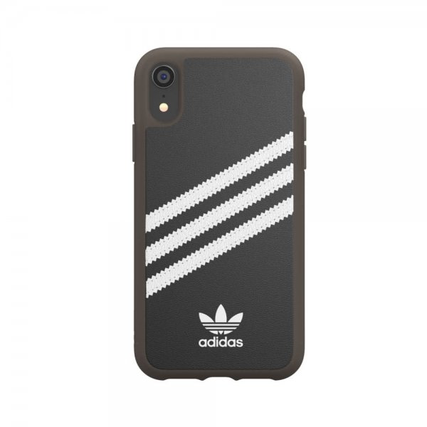 Adidas iPhone Xr Cover OR 3 Stripes Snap Case PU SS19 Sort Hvid