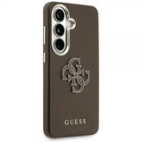 Guess Samsung Galaxy S26 Cover 4G Logo Grained Brun