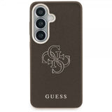 Guess Samsung Galaxy S26 Plus Cover 4G Logo Grained Brun