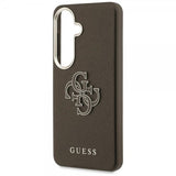 Guess Samsung Galaxy S26 Plus Cover 4G Logo Grained Brun
