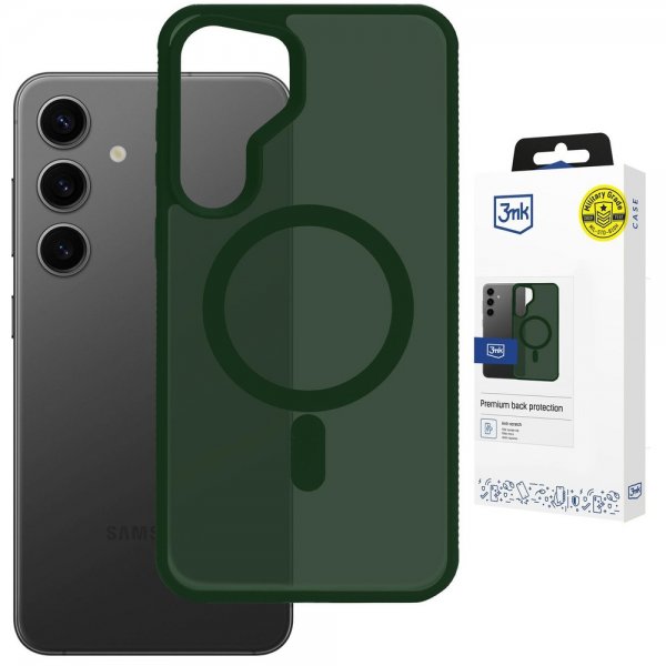 3mk Samsung Galaxy S25 Cover Smoke MagCase Grøn