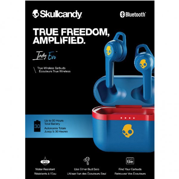 Skullcandy Indy Evo Høretelefoner In-Ear True Wireless Blå