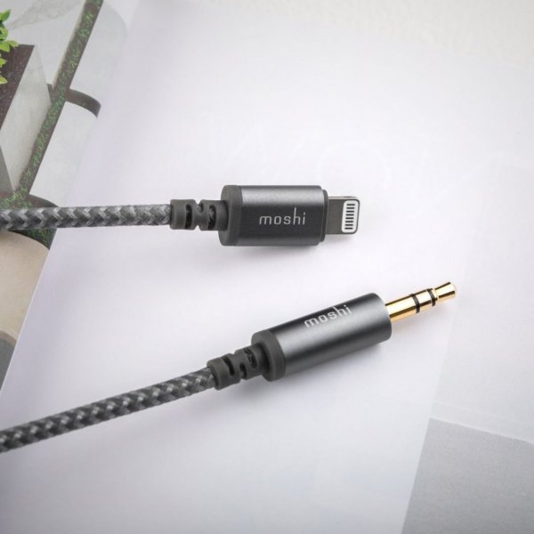 Moshi Integra-kabel Lightning til Aux 1,2 m