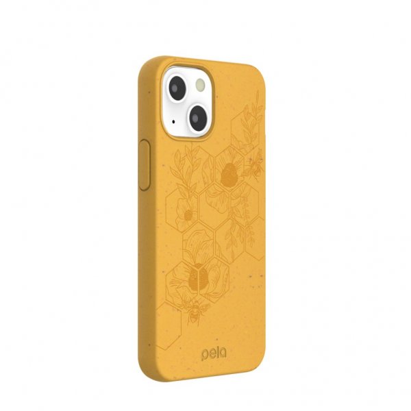 Pela iPhone 13 Mini Cover Classic Honey Hive Edition