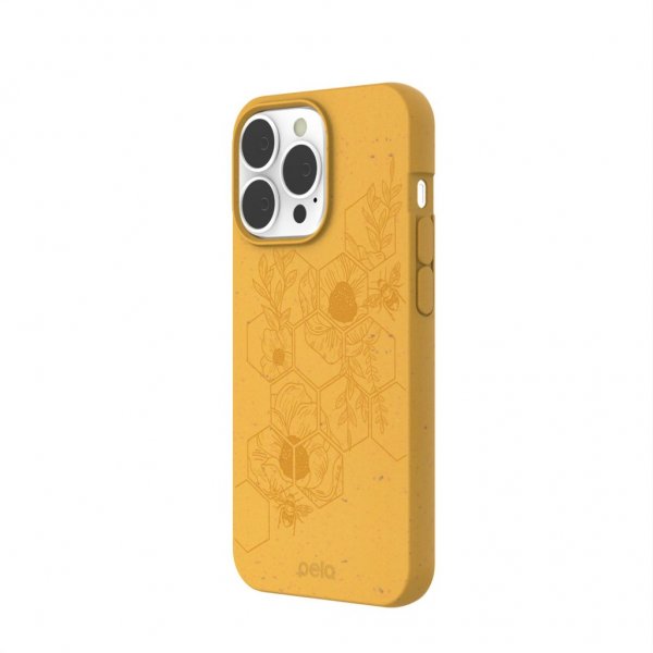 Pela iPhone 13 Pro Cover Classic Honey Hive Edition
