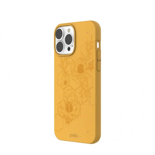 Pela iPhone 13 Pro Max Cover Classic Honey Hive Edition