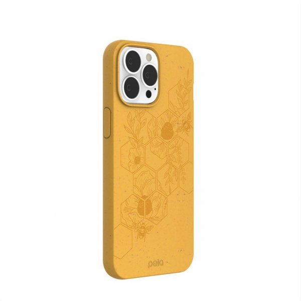 Pela iPhone 13 Pro Max Cover Classic Honey Hive Edition