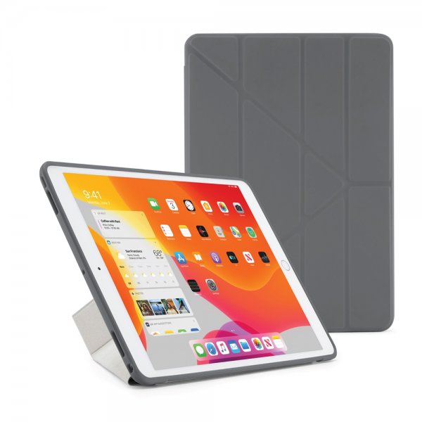 Pipetto iPad 10.2 (gen 7/8/9) Cover Origami Grå