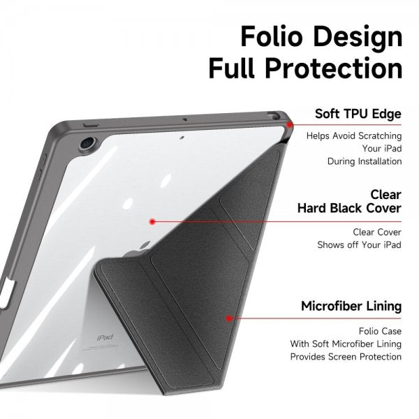 Dux Ducis iPad 10.2 (gen 7/8/9) Cover Magi Series Grå