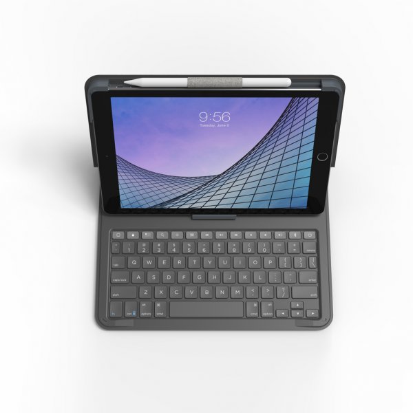 ZAGG iPad 10.2 (gen. 7/8/9) Cover med tastatur Messenger Folio 2 Charcoal