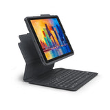 ZAGG iPad 10.2 (gen 7/8/9) Cover med Tastatur Pro Keys Sort Nordisk Grå