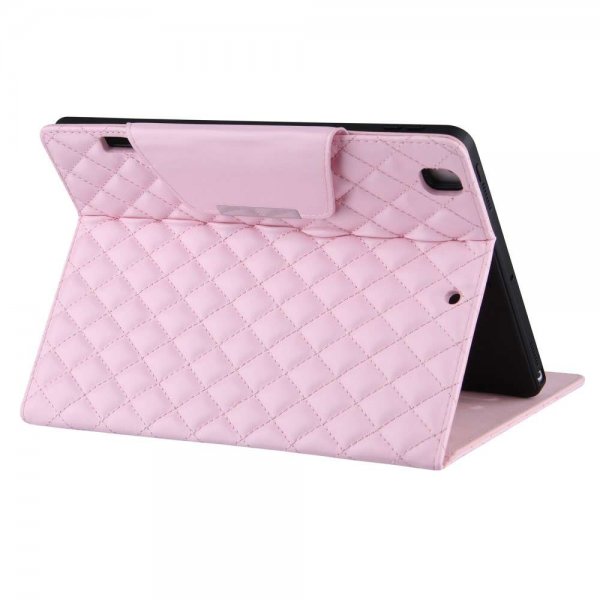 iPad 10.2 (gen 7/8/9) Cover Rhombusmønster Rosa