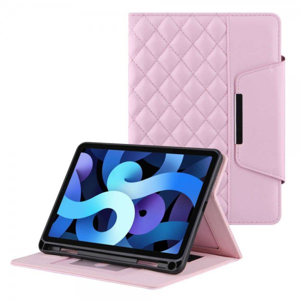 iPad 10.2 (gen 7/8/9) Cover Rhombusmønster Rosa