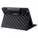 iPad 10.2 (gen 7/8/9) Cover Rombemønster Sort