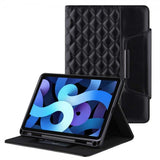 iPad 10.2 (gen 7/8/9) Cover Rombemønster Sort