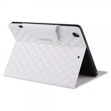 iPad 10.2 (gen 7/8/9) Cover Rhombusmønster Hvid