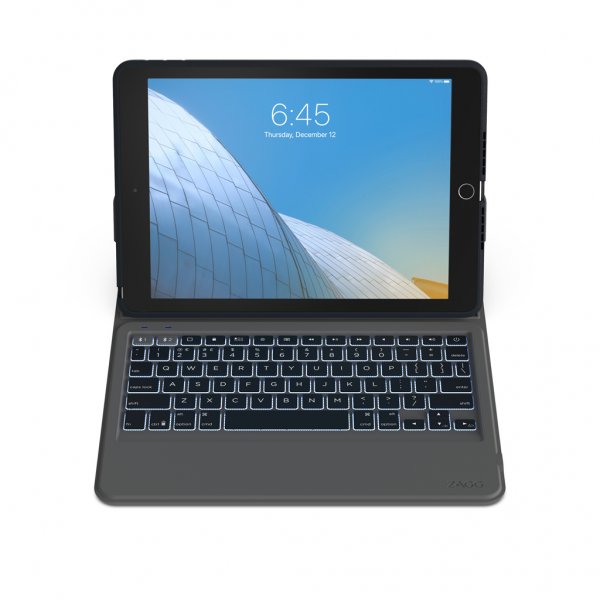 ZAGG iPad 10.2 Etui med tastatur Rugged Messenger Keyboard Charcoal