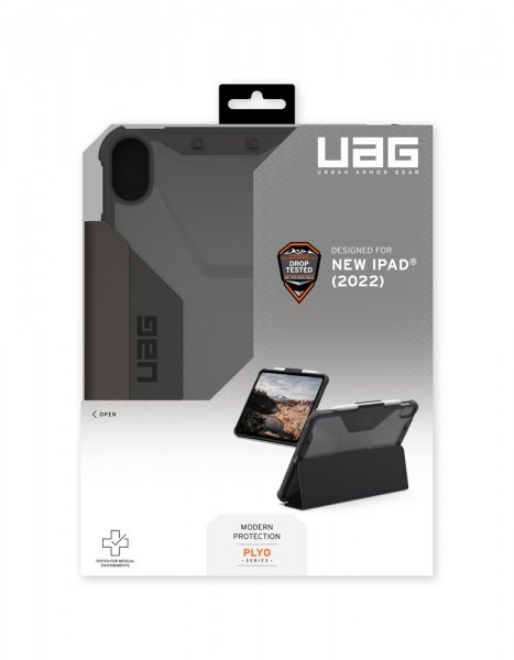 Urban Armor Gear (UAG) iPad 10.9 (gen 10)/iPad 11 (A16) Cover Plyo Folio Sort/Ice