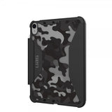Urban Armor Gear (UAG) iPad 10.9 (gen 10)/iPad 11 (A16) Cover Plyo Folio Midnight Camo
