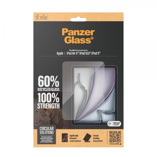 PanzerGlass iPad 10.9 (gen 10)/iPad 11 (A16)/iPad Air 11 (M2/M3/M4) Skærmbeskyttelse Ultra-Wide Fit