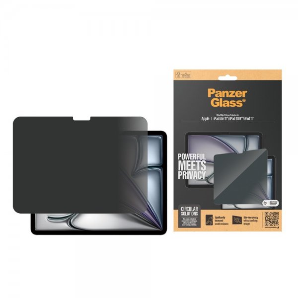 PanzerGlass iPad 10.9 (gen 10)/iPad 11 (A16)/iPad Air 11 (M2/M3/M4) Skærmbeskyttelse Ultra-Wide Fit Privacy