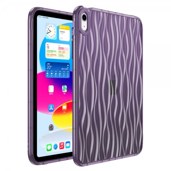 iPad 10.9 (gen 10)/iPad 11 (A16) Skal Bølgemønster Lilla